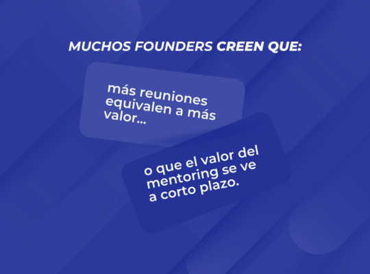 mentor en una startup